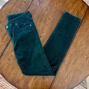 Kut from the Kloth Dark Green Corduroys